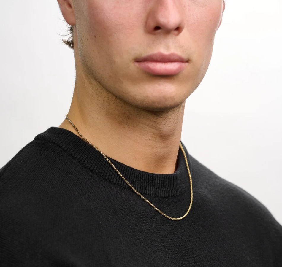 Picture of Fashionable Necklace Box Link Chain For Men