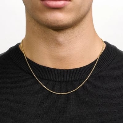 Picture of Fashionable Necklace Box Link Chain For Men
