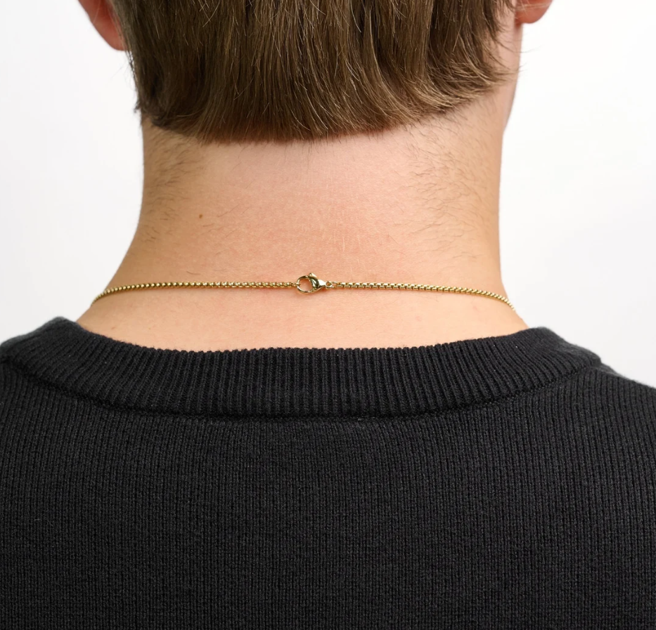 Picture of Fashionable Necklace Box Link Chain For Men