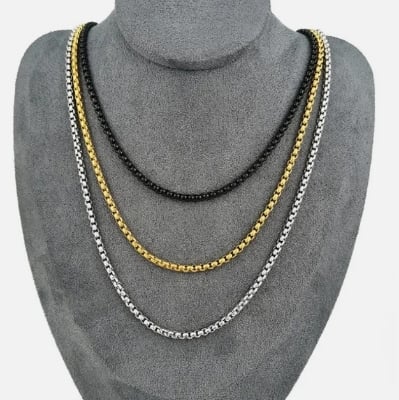 Picture of Stylish Necklace Box Link Chain For Men