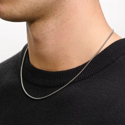 Picture of Stainless Steel Box Chain Necklace for Men