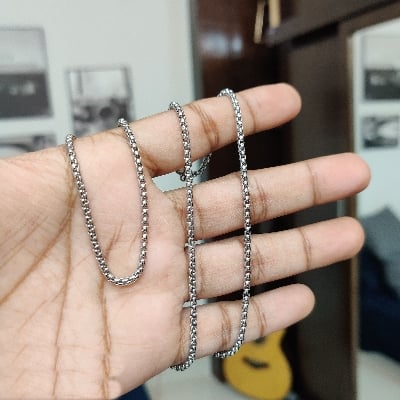 Picture of Stainless Steel Box Chain Necklace For Men