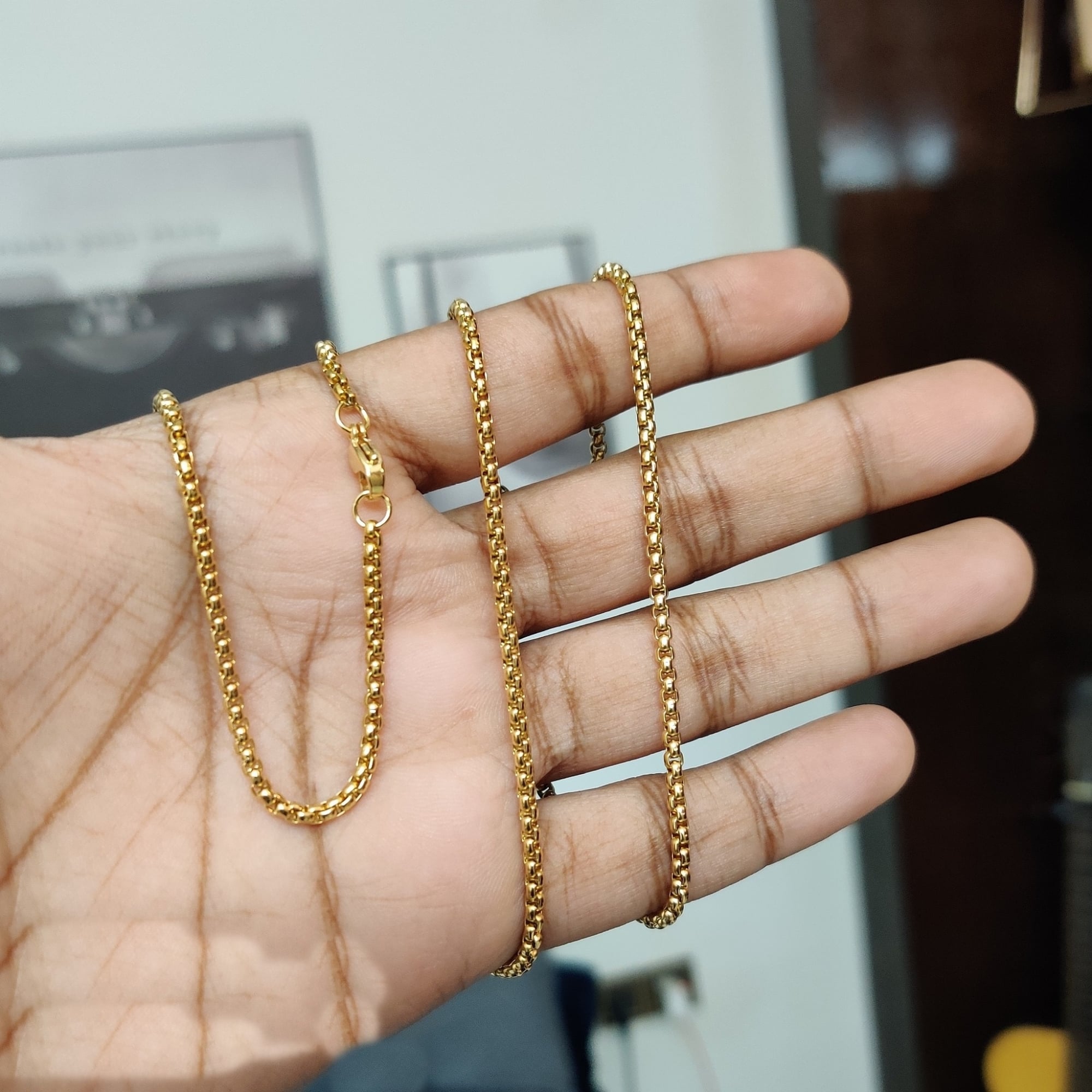 Picture of Stainless Steel Box Chain Necklace For Men