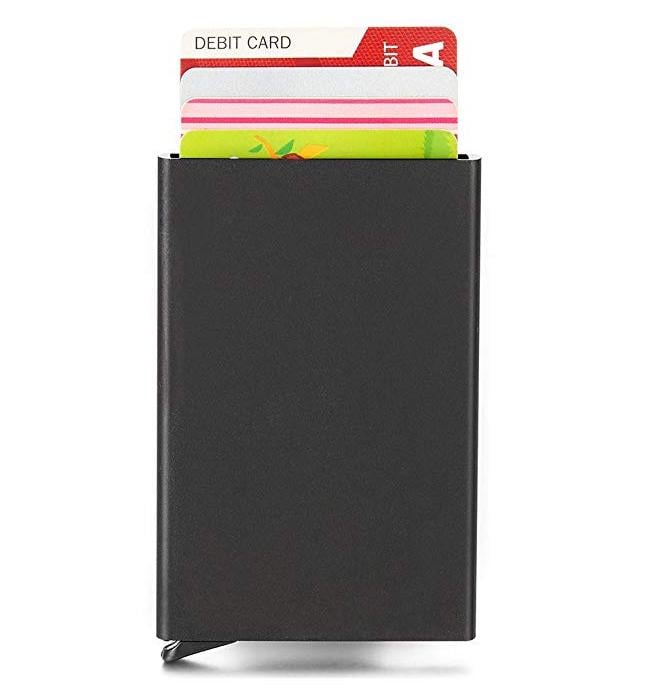 Picture of Aluminium Credit Card Holder Stainless Steel - Black
