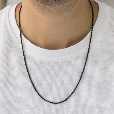 Picture of Stainless Steel Chain for Men-Men's Fashion - Black