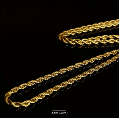 Picture of Rofe Stainless Steel Chain for Men-Men's Fashion - Golden-m