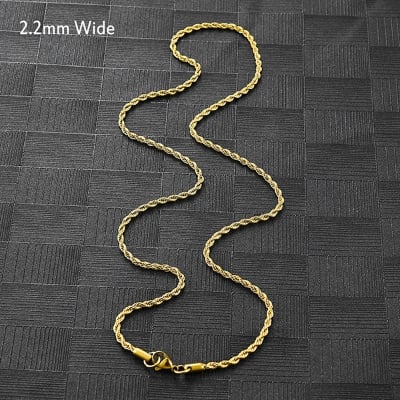 Picture of Rofe Chain Necklace Solid New Fashion Chain For Men