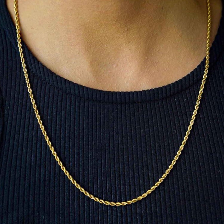 Picture of Rofe Chain Necklace Solid New Fashion Chain For Men