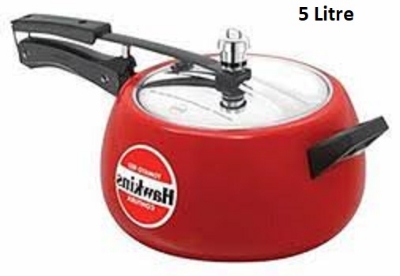 Picture of Hawkins Contura Color Pressure Cooker 5 Liter (Tomato Red) Red