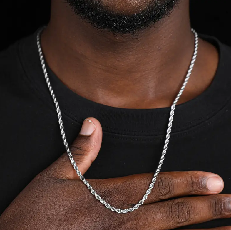 Picture of New 2024 Stainless Steel Rofe Chain Necklace For Men