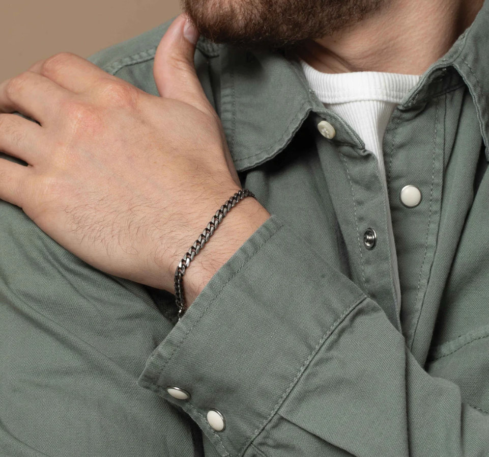 Picture of Silver Bracelet for men - Silver