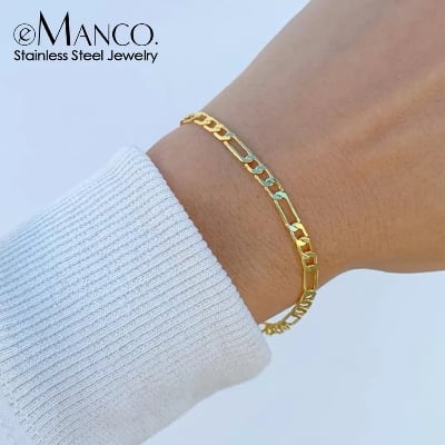 Picture of Men stylish Hip Hop Bracelet - Gold