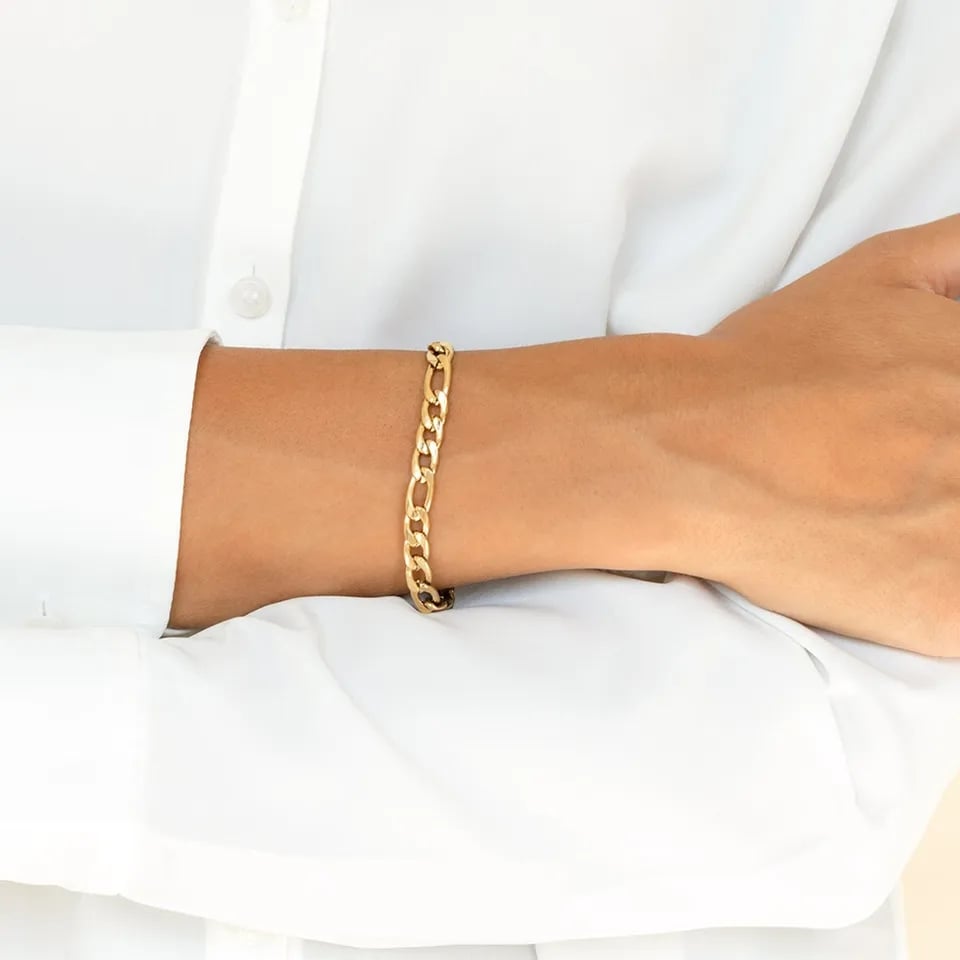 Picture of Men stylish Hip Hop Bracelet - Gold