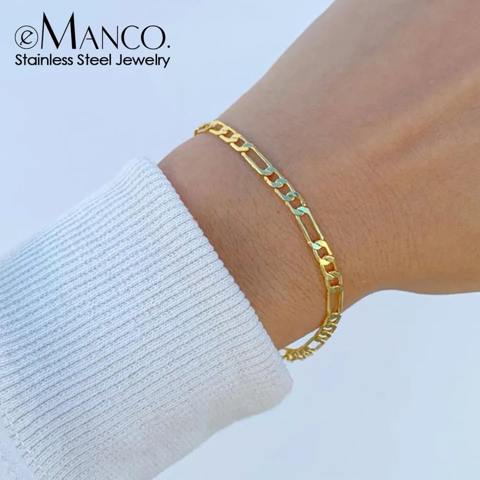 Picture of Bracelets Men's Chain - Gold