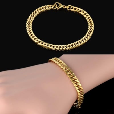 Picture of Stainless Steel Men Bracelet - Gold