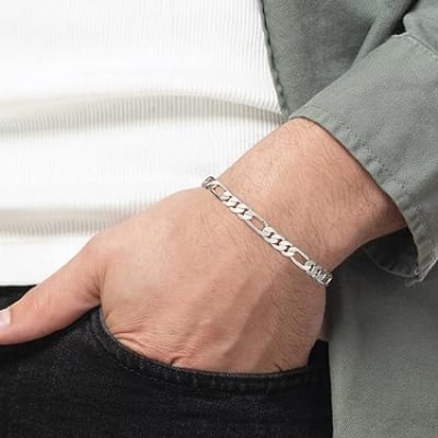 Picture of Stainless Steel Bracelet for Men - Silver