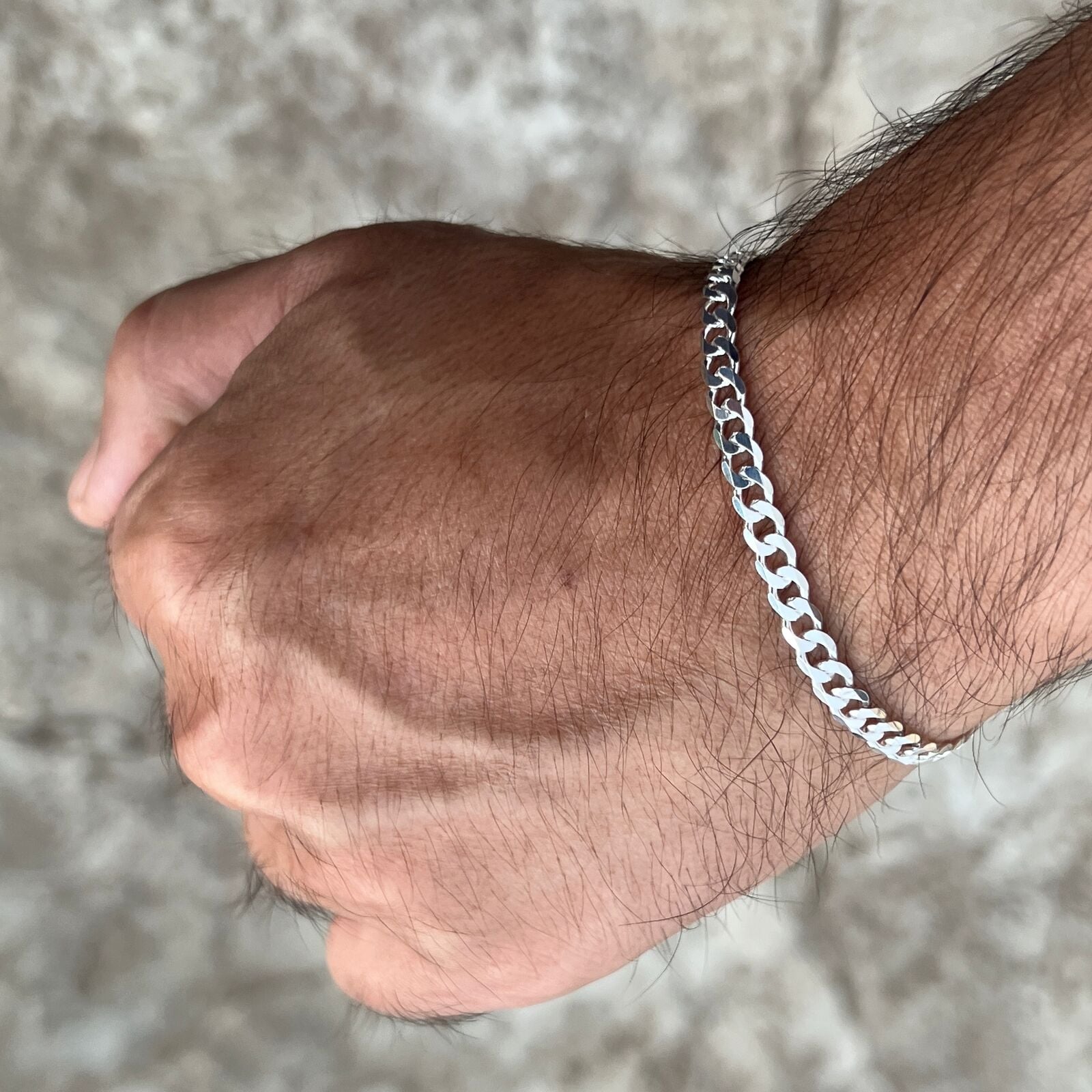 Picture of Men stylish Hip Hop Bracelet - Silver