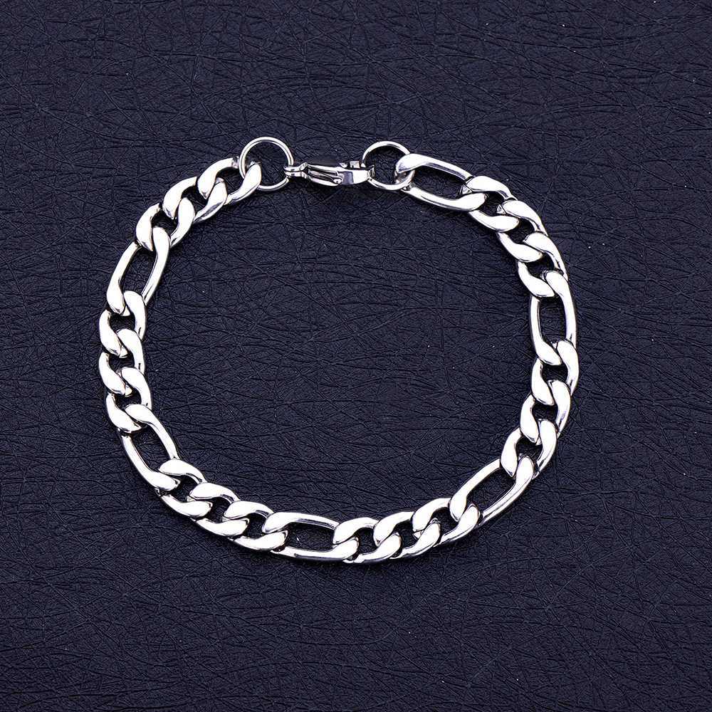 Picture of Stainless Steel Silver Bracelet For Men - Silver