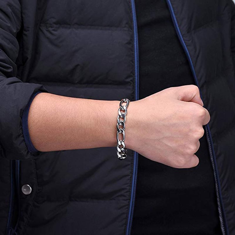 Picture of Men's Stainless Steel Chain Bracelet - Silver
