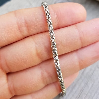 Picture of New American Chain Bracelet For Men - Silver