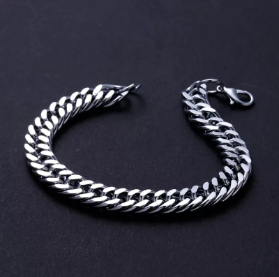 Picture of Men Bracelet Gifts Mens Hand Chain Bracelet - Silver