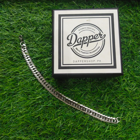 Picture of Men Bracelet Gifts Mens Hand Chain Bracelet - Silver