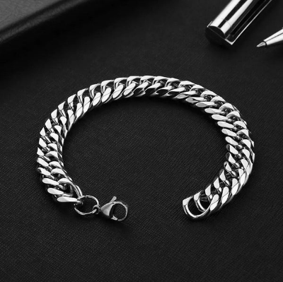 Picture of Fashion New Chain Bracelet for Men - Silver