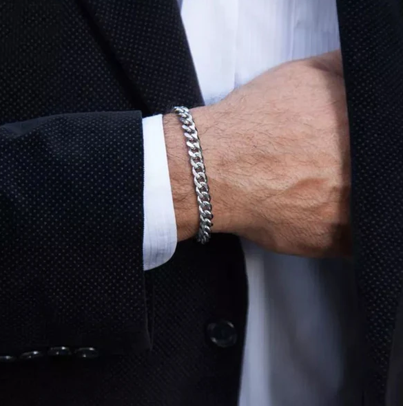 Picture of Fashion Man Jewelry Chain Bracelets - Silver