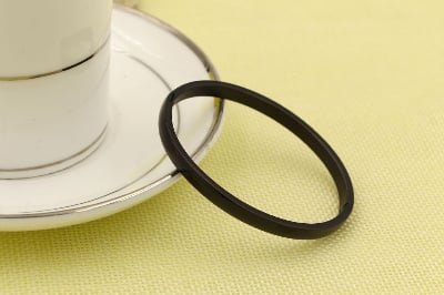 Picture of Black Stylish Round Cuff Bracelet For Men - Black