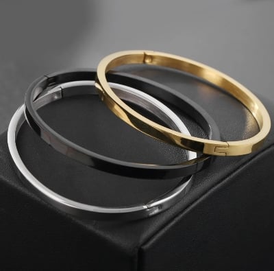 Picture of 2024 New Model Stainless Steel Round Bracelet For Men