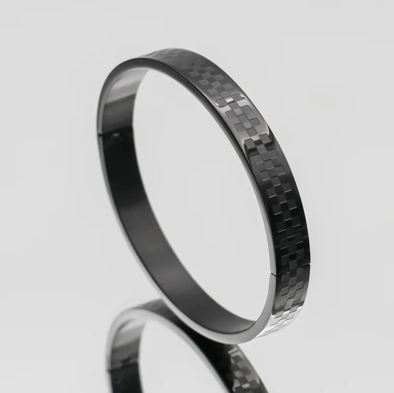 Picture of Classic Round Bracelet for Men Wedding Party - Black