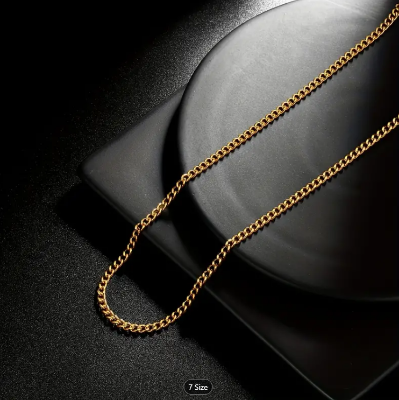 Picture of Fashion New Figaro Chain Necklace For Men - Gold