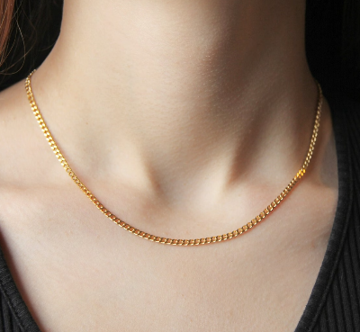 Picture of Fashion New Figaro Chain Necklace For Men - Gold