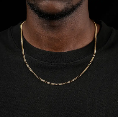 Picture of Fashion New Figaro Chain Necklace For Men - Gold