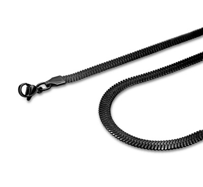 Picture of Stainless Steel Snake Neck Chain for Boys Men Necklace for Boys Men - Black