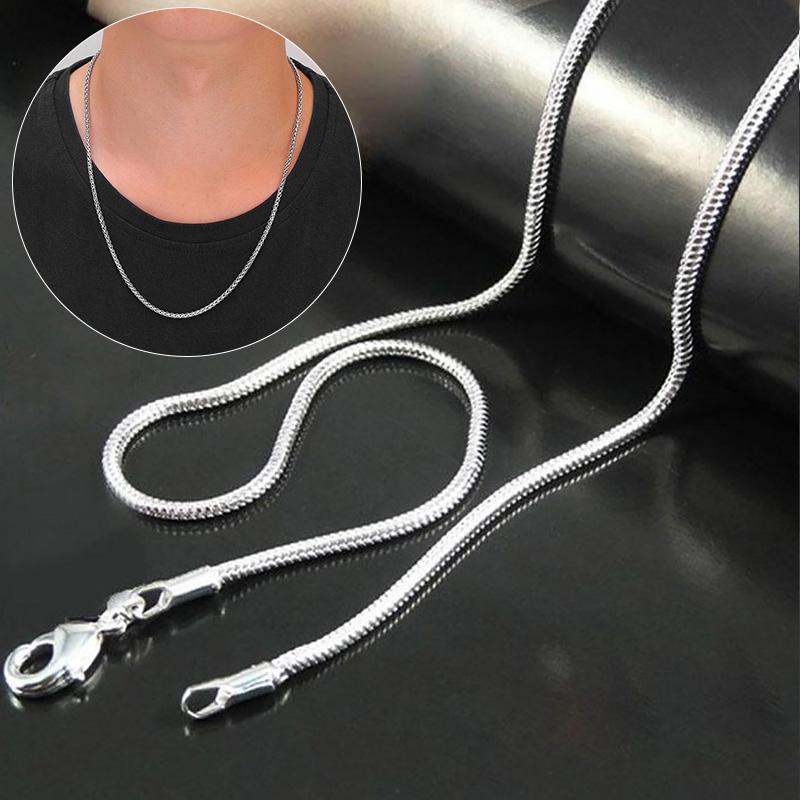Picture of Stylish Snake Neck Necklace For Stylish Men - Silver