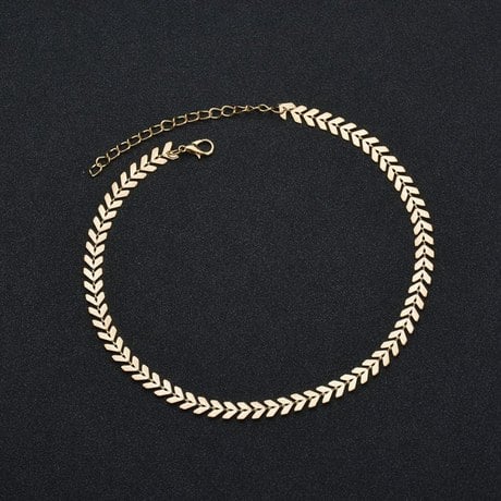 Picture of Golden Metal Anklet(Payel) For Women - Gold