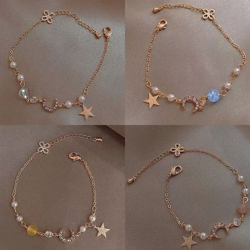 Picture of Star & Moon Classic Chain Bracelet For Woman