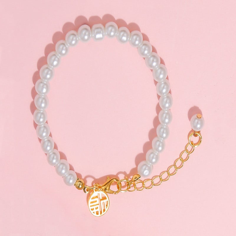 Picture of Natural Pearl Bracelet Women's Light Luxury- 1pcs - White