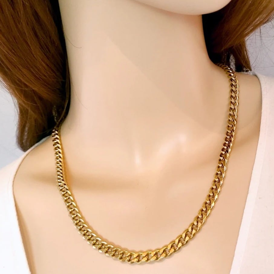 Picture of Fashionable Necklace Chain Necklace Link Punk For Women - Gold