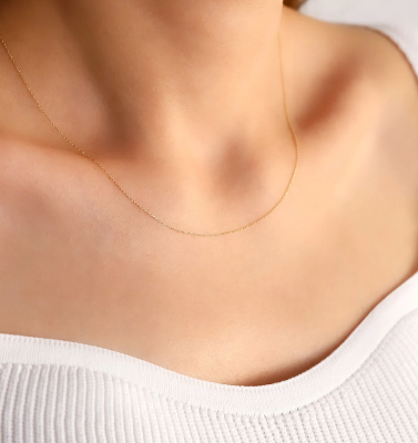 Picture of Infinite Thick Fashion Necklace- Fashion Chain For Women - Gold