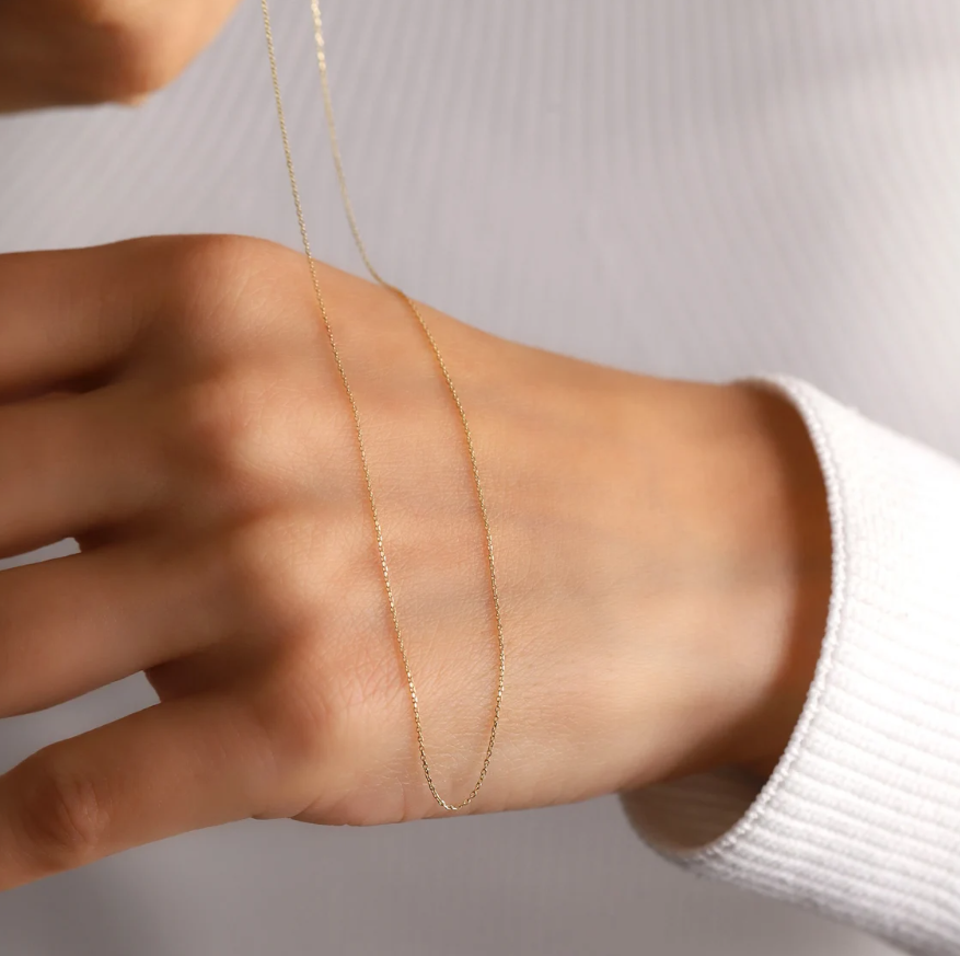 Picture of Infinite Thick Fashion Necklace- Fashion Chain For Women - Gold