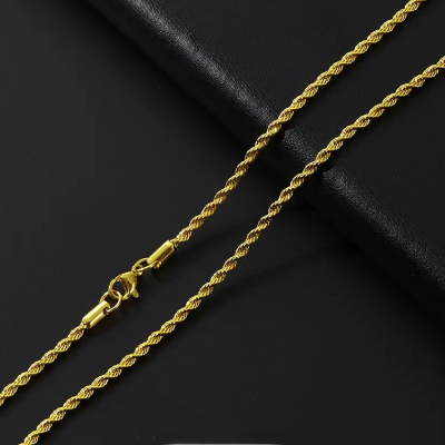 Picture of New Stylish Rofe Exclusive Necklace Chain for Women and Girls - Gold