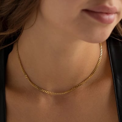 Picture of Supper Quality Cool Simple Chain Necklace For Women - Gold