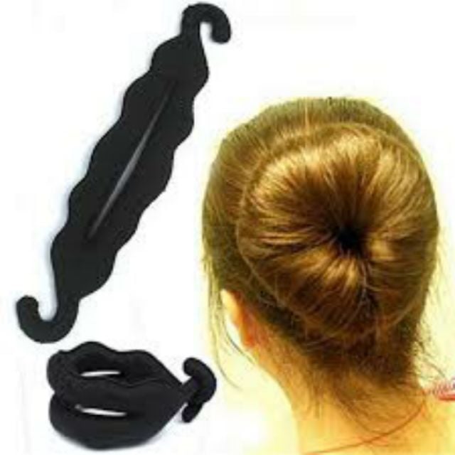 Picture of Hairstyle Foam Pearl Sponge Donut Maker For Woman 2pic - Black
