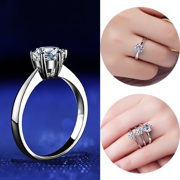Picture of Arrows Platinum Plated Zircon Lady Ring
