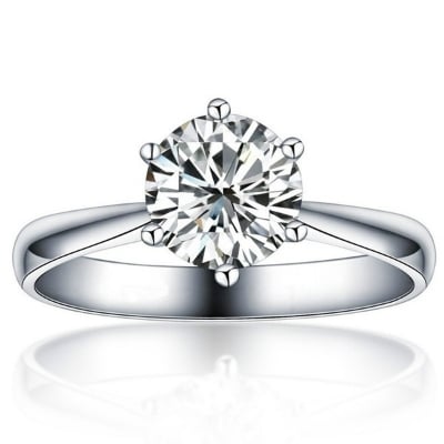 Picture of Arrows Platinum Plated Zircon Lady Ring