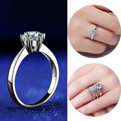 Picture of Fashion engagement Finger ring For Women - Adjustable