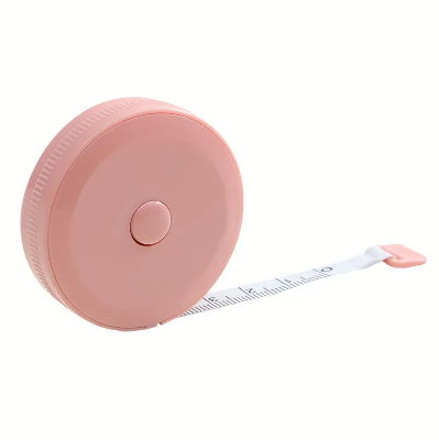 Picture of Tape Measures Portable Retractable Ruler Kids Height Ruler Centimeter 150cm/60" - Pink