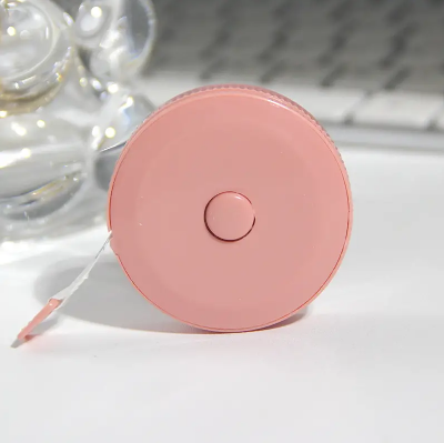 Picture of 1pc Mini Portable Measure Tape For Body Fabric Sewing Tailor Cloth Knitting Craft Retractable - Pink